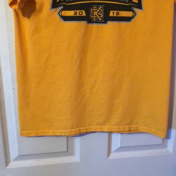 Kennesaw State Owls 2015 Inaugural Football Season Yellow T-Shirt Mens Medium M - Picture 6 of 12